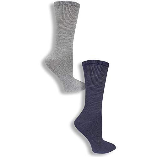 Dr. Scholl's Women's Flat Knit Relaxed Fit Crew Value 4 Pack Sock