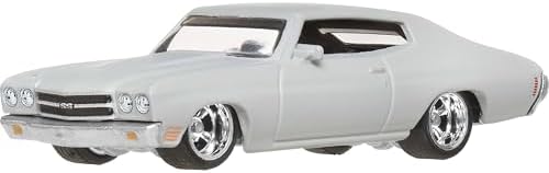 Hot Wheels Premium Fast & Furious 1970 Chevelle SS Die-Cast Car, 1:64 Scale, Metal/Metal, Real Riders, Grey