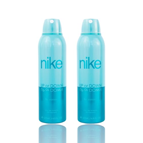 Nike Up or Down Deodorant for Women - Confidence-Boosting Fragrance - Pack of 2 (200ml each) Nike Up or Down Deodorant for Women - Confidence-Boosting Fragrance - Pack of 2 (200ml each)