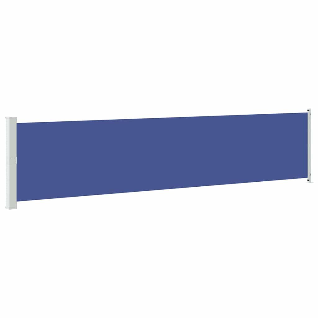 vidaXL Patio Retractable Side Awning, Outdoor Privacy Screen for Garden Balcony Terrace, Sun Shade for Party Hot Tub, Wind Protection, Blue — image 1