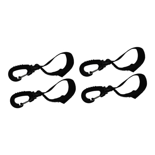 ifundom 4pcs Cart Hook Operated Bassinet Multi Hanger Stroller Wagon Giant Carabiner Flyer Seat Mobility Scooter Canopy Portable Mini Wheels Walker Double Off Road Cart Black Ribbon