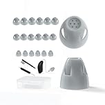 Dômes ouverts pour appareils auditifs Resound - Dômes ouverts pour appareils auditifs - Compatibles avec les aides auditives Resound - Embouts de rechange fumés (pack d'essai ouvert de 18 pièces)