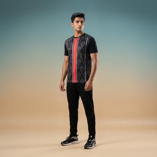 Image of YOURJERSEY Custom Sports Jersey for Men Personalised Cricket /Football /Badminton T-Shirt Customise Name, Dry-Fit Fabric Sizes 2Y-4XL Custom T-Shirt