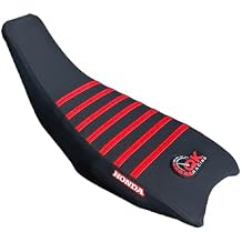 Seat Cover - Compatible TRX 250EX 250 EX TRX 250 x trx250x seat Cover 2006-2024 | Black/Red Ribs | Durable Gripper Material, Waterproof, Multi-Grip Design