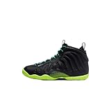 Nike Little Posite One Pro Boys Shoes, Black/Volt/Clear Jade/Metallic Silver, 6.5 M US