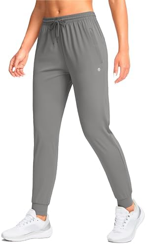 G Gradual Women's Joggers Pants with Zipper Pockets