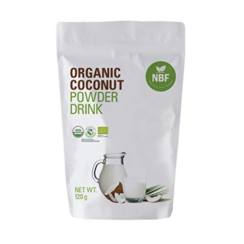 NBF Organic Coconut Powder 4.3 Oz Drink Non-GMO Vegan Keto Paleo Unsweetened Dairy Free