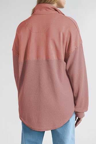 Image of SHEWIN Women Fall Sweatshirt Casual Half Zip Pullover Fall Top 2026 Clothes