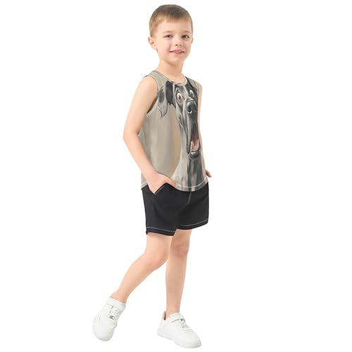 Baby Boys Tank Tops Dry-Fit Summer Boy Sleeveless Casual Vest Tees Sports Outdoor Breathable Outfit 3-15T4