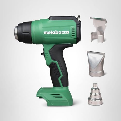 Metabo HPT 18V MultiVolt Cordless Heat Gun, Adjustable Heat Settings, Illuminated LCD Display, Compact and Lightweight, Ergonomic Design, Pro Tool Innovation Award Winner, RH18DAQ4