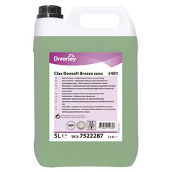 Suavizante Diversey Clax Deosoft Breeze Conc 54B1 W87 5 L Suavizante de ropa a base de tensioactivos biológicos