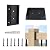Muzata 40Pcs Deck Railing Brackets Connectors Rail Support Kit for 2x4(1.5"×3.5") Railing with 246pcs Screws Wooden Fance Handrail Wood Railing System Cable Railing Baluster Railing, WT11