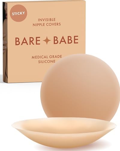 Bare Babe womens Invisible Adhesive Cover Breast Petals (pack of 2)
