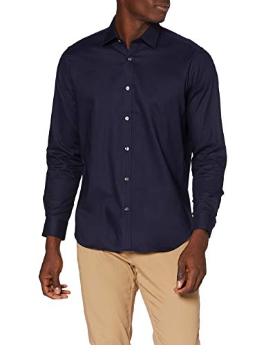 Marca Amazon - MERAKI Polo de Piqué Hombre, Azul (Navy), XS, Label: XS
