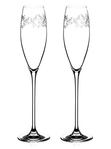 【DIAMANTE】磁器 Birdsong Champagne Flute S/2 【ディアマンテ】バードソング シャンパン・フルートグラス ペアセット 【DIAMANTE】磁器 Birdsong Champagne Flute S/2 【ディアマンテ】バードソング シャンパン・フルートグラス ペアセット
