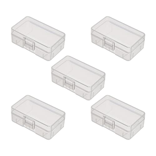 Boîte de rangement pour piles 9V Fielect transparente en voyage