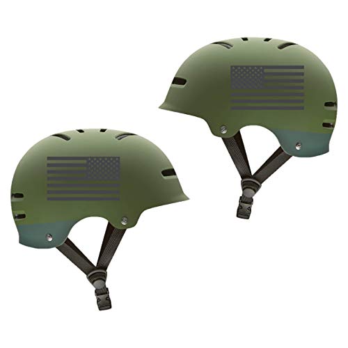 Northern Dock American Flag Sticker - Dark Gray - 5" X 3" (1 Pair) - Vinyl, Die Cut American Flag Decal - Best For Car Decals, Car Stickers, Truck Decals, Truck Stickers, Bumper Stickers & Hard Hat #TOP1