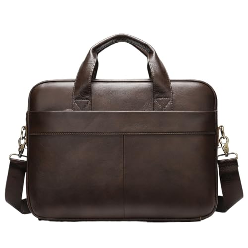Business Men's Briefcase Vintage Top Layer Cowhide Computer Tote Business Briefcase