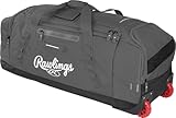 Rawlings | YADI 2.0 Wheeled Catcher's Bag | Yadier Molina Model | Baseball/Softball | GRAPHITE