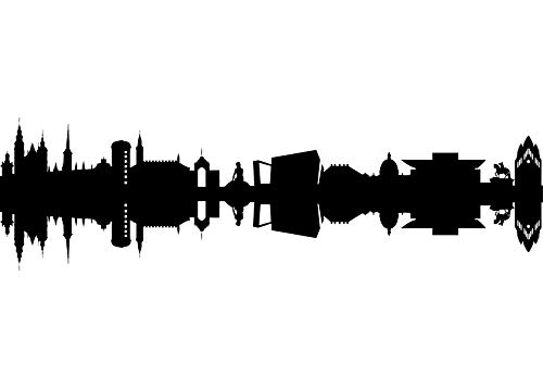 Modern times carte postale avec motifs copenhague-silhouette-cITY pOSTCARDS de 44spaces