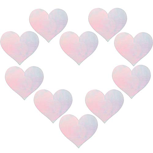 Ypser womens 5 pairs heart pasties disposable satin nip…