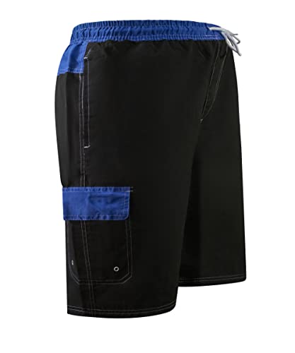North 15 Men's Beach Swim Trunks with Cargo Pokcets (M-5XL)2