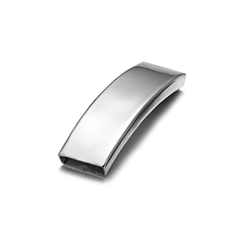 10 Pcs Stainless Steel Curved Tube Beads for Jewelry