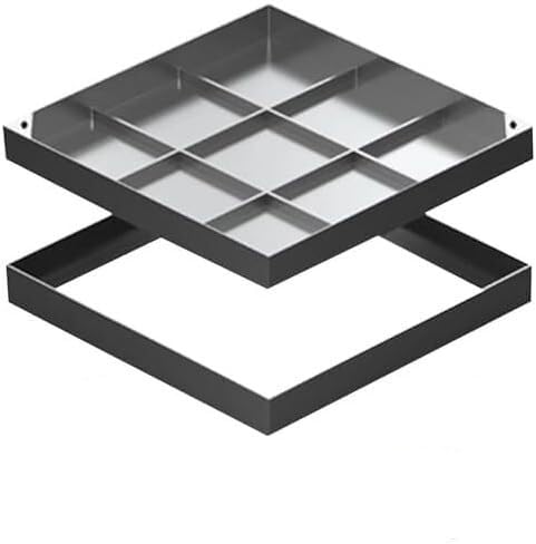 Couvercle de regard fosse septique inox 300x300 pour securiser l allee de jardin familiale