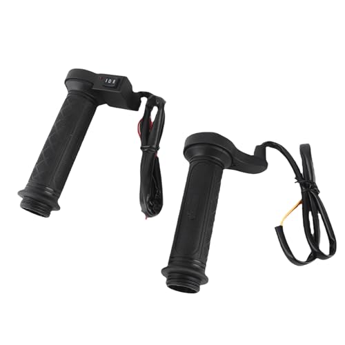 poignées de Guidon de Moto poignee poignée chauffante, 1 Paire de poignées de Guidon universelles chauffantes électriquement 22 mm 7/8 Pouces poignées chauffantes avec couvercles et Couvercle de prot