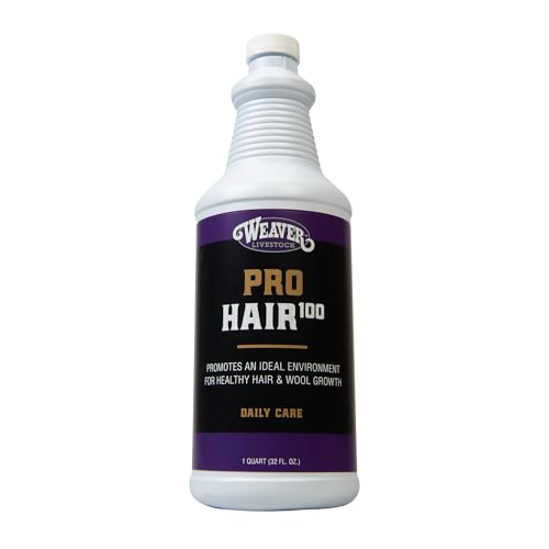 Weaver Livestock ProHair100 Healthy Hair and Wool Rejuvenating Livestock Hair Conditioner for Sheep Goats Cattle and More Showsheen Essentials