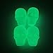 KUVIS 15ml Skull Silicone Wax Containers Non-stick Concentrate Jars with Carving Tool (Glow In The Dark)