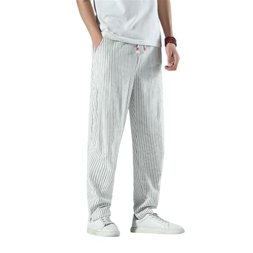 Pantalon large en coton lin homme idéal pour vos vacances décontractées d'été