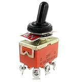 1pcs 15A/250VAC on/Off/on 3 Position DPDT Toggle Switch with Waterproof Boot LW