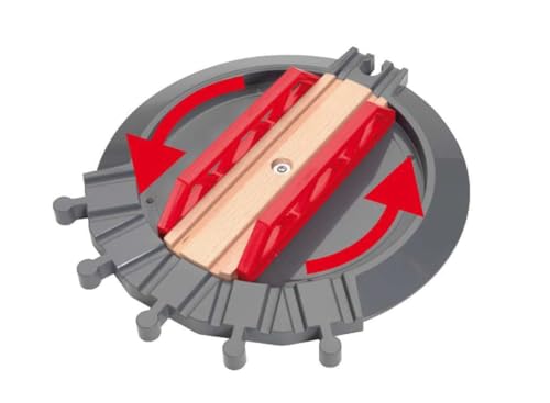 brio world - 33736 grand roundhouse - ultimate train set accessory  accommodates 5 trains  rotating switch turntable  compatible with all railway toys  perfect for kids ages 3