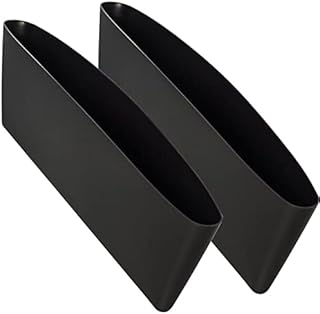 منظم جيب للسيارة من قطعتين يملأ الفراغ بين المقاعد جانبي لوحدة التحكم السيارة حامل مقعد - عبوة اسود