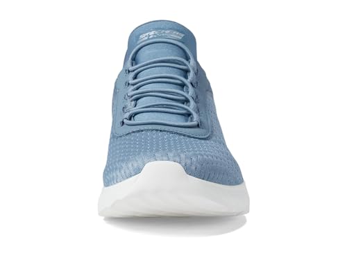 Image of Skechers Women's Bobs Squad Chaos Hands Free Slip-ins Sneakers, Slate, 5.5
