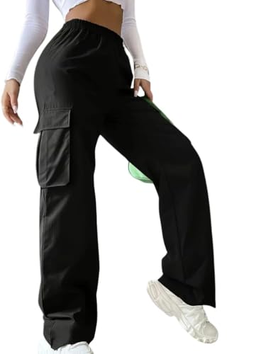 Leriya Fashion Women Poly Lycra High Waist Cargo Pants | Elastic ...