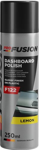 ProFusion Limpiador de Salpicaderos con Abrillantador - Varios Olores - Da Color y Brillo - Limpia Salpicaderos Coche Vinilo, Plasticos y Gomas del Interior del Coche - Spray 250 ml (Limón)