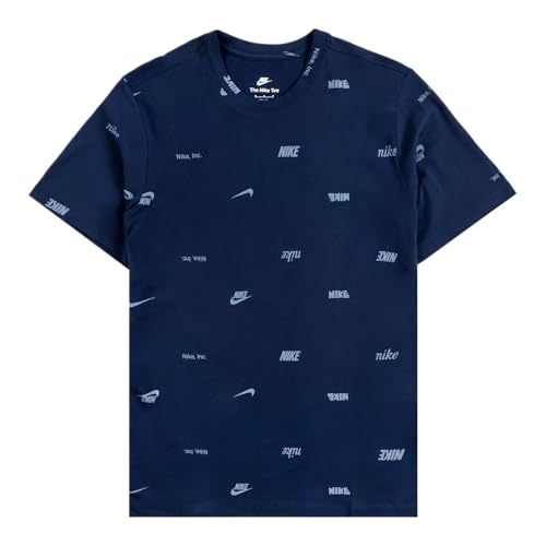 T-shirt imprimé intégral Nike Club FD1279-410 homme bleu marine
