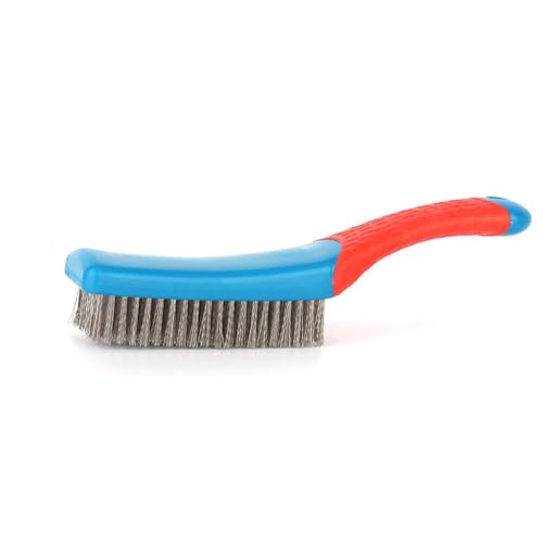 CFTGIW Cepillo de Alambre Pequeño Cepillos para Raspar de Acero Inoxidable Multiusos con de Silicona para Eliminar Metales Fregado de Pintura El Acero para Concreto Son Alambres Inoxidables de M
