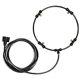 Eighosee Anillo Enfriamiento 16 Pulgadas, Kit Ventilador para Exteriores para Brisa del Patio, Accesorios para Ventiladores Jardín y Patio Al Aire Libre