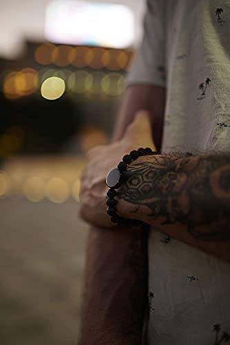 Image of CNICK Tesla Key Bracelet Accessory: Effortlessly Lock, Unlock, and Start Your Model 3 /Y /X /S with Style, First Tesla Bracelet for Men and Women (17cm /6.7 inch, Lava)