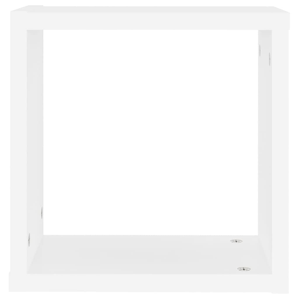 vidaXL 4X Würfelregal Wandregal Hängeregal Cube Lounge CD Regal Dekoregal Bücherregal Schweberegal Wandboard Regalwürfel Weiß 30x15x30cm