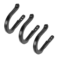 NUOBESTY 3Pcs Antique Coat Hooks Heavy Duty Wall Mount Hangers Vintage Hooks for Bathroom Entryway and Closet Storage for Coats Bags and Keys