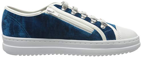 Geox D Pontoise A, Sneakers Donna, Turchese/Bianco...