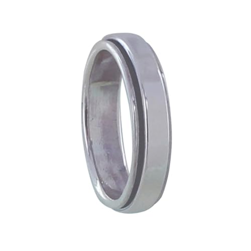 Bague Argent 925 Anneau Anti Stress Taille 66 pour apaiser l'anxiété