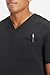 Fabletics Men's Helix 1-Pocket Scrub Top - MotionTech, Wrinkle-Resist, Chest Pocket, Anti-Shrink, Semi-Slim Fit, S, Black
