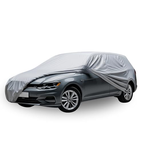 HBCOLLECTION Car Cover Outdoor Breathable Waterproof Protective Cover Anti UV, Anti Scratch, Against Rain, Sun, Dust with Zip