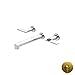 Newport Brass 3-2495/24S Keaton Tub Filler Faucet Trim Wall Mounted with Metal Lever Handles, Satin Gold