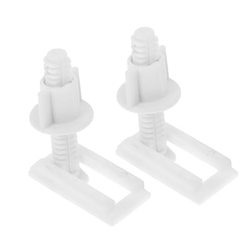 Gatuida 2 piezas Kit Tornillos Fijación Asiento Inodoro Plástico y Goma con Tornillos Expansión Rápido Montaje Compatible Múltiples
